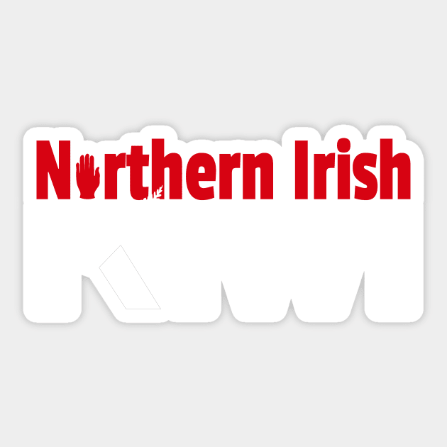 Northern Irish Kiwi (for dark backgrounds) Sticker by honeythief